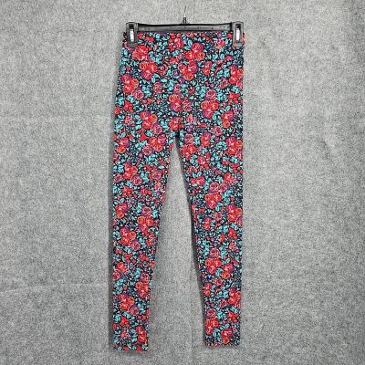 LuLaRoe Leggins Woman One Size 2-10 Bright Floral Pattern Activewear Super Soft